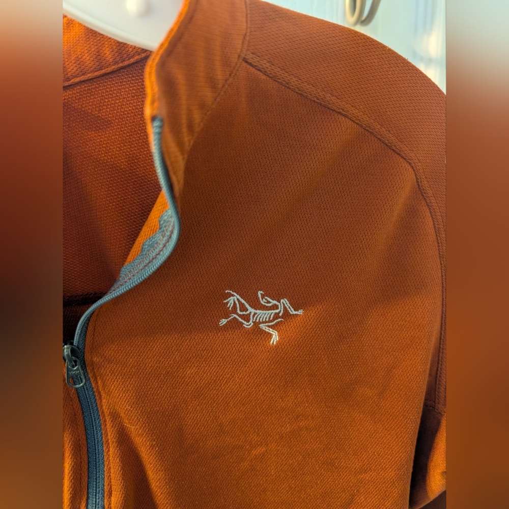Arcteryx Burnt Orange Quarter-Zip Pullover - Picture 3 of 4